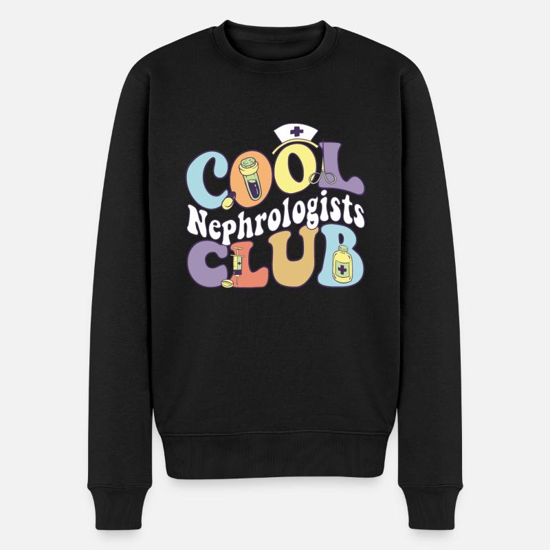 Cool Nephrologists Club Nephrology Practitioner - Männer Premium Bio Pullover - Schwarz