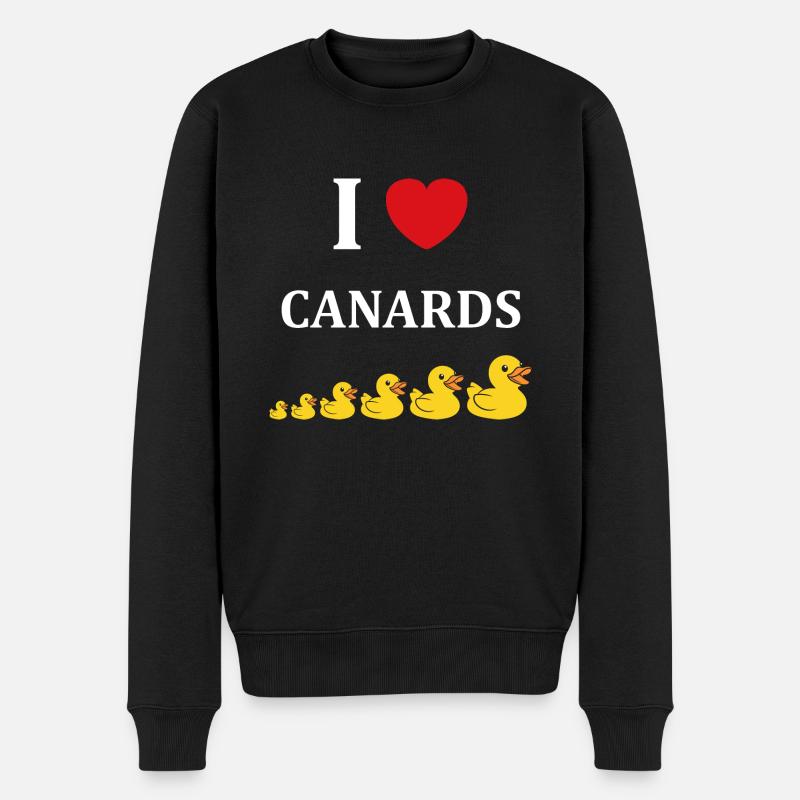 Petit canard - Pull Premium bio Homme - noir