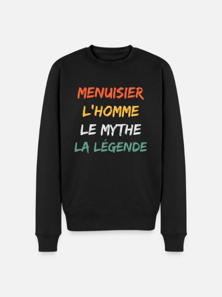 menuisier - Pull Premium bio Homme - noir
