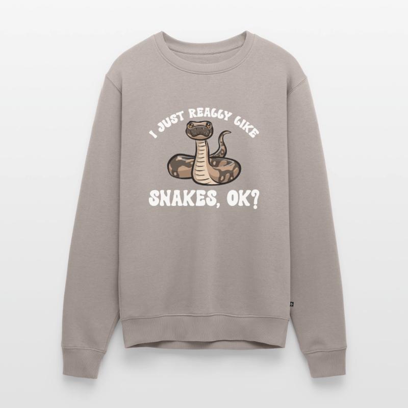 Ball Python Schlange Königspython Männer Premium Bio Pullover