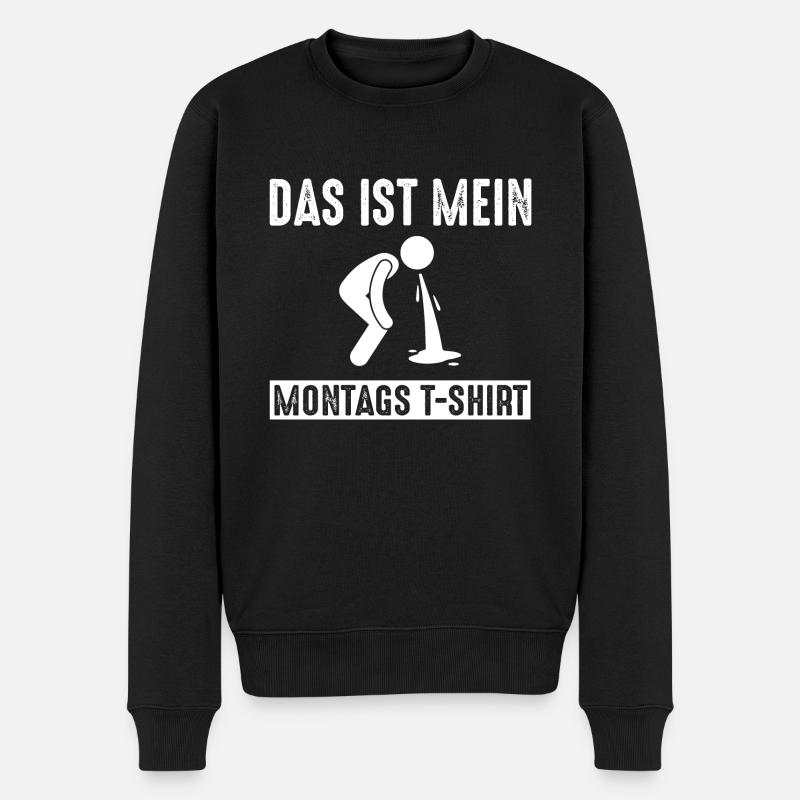 C’est mon lundi lundi - Pull Premium bio Homme - noir