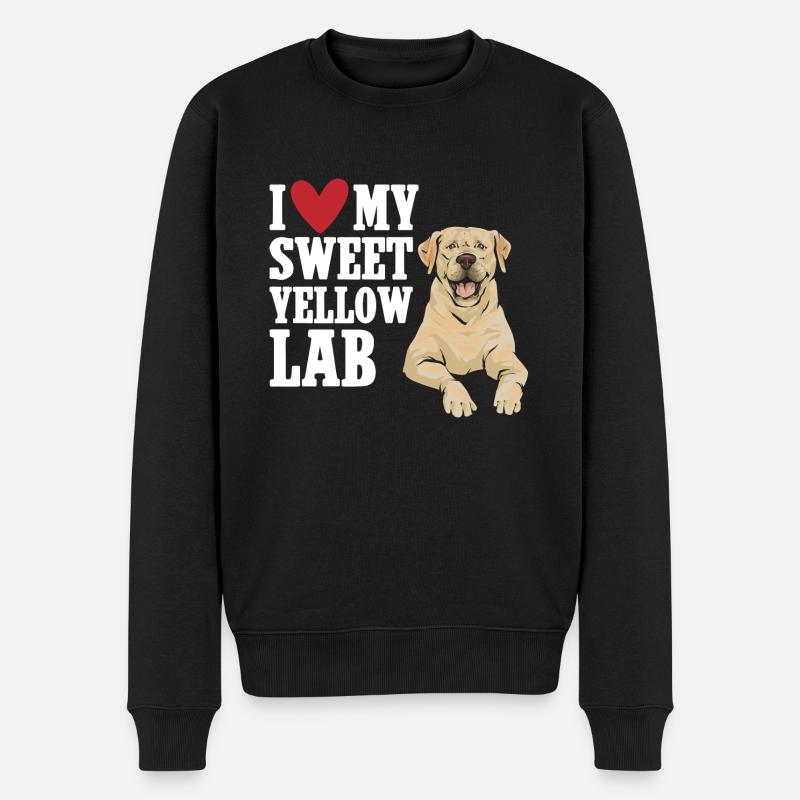Labrador Retriever jaune - Pull Premium bio Homme - noir