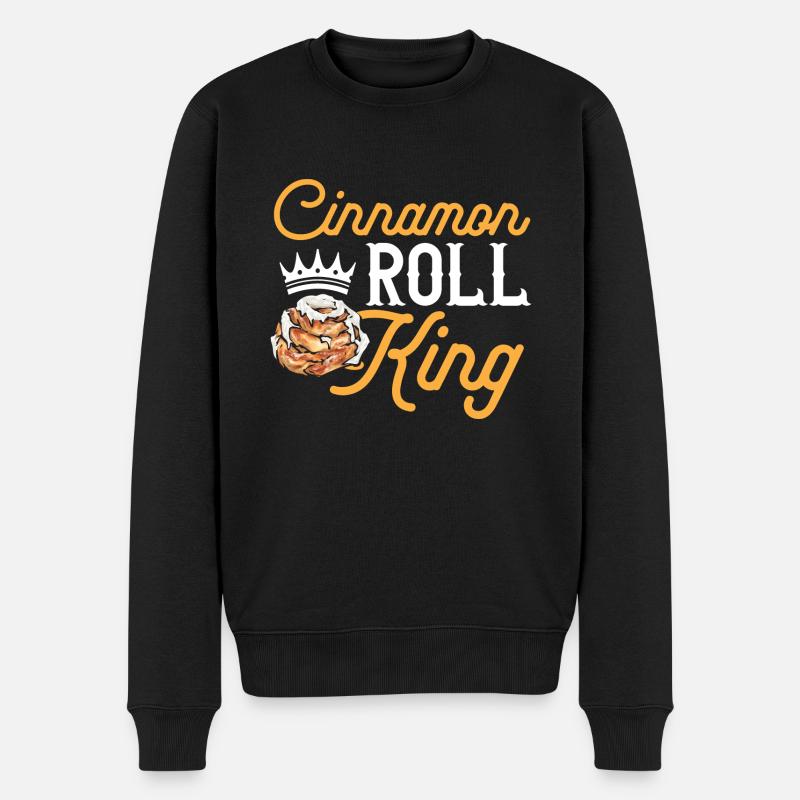 Rouleau à la cannelle - Pull Premium bio Homme - noir