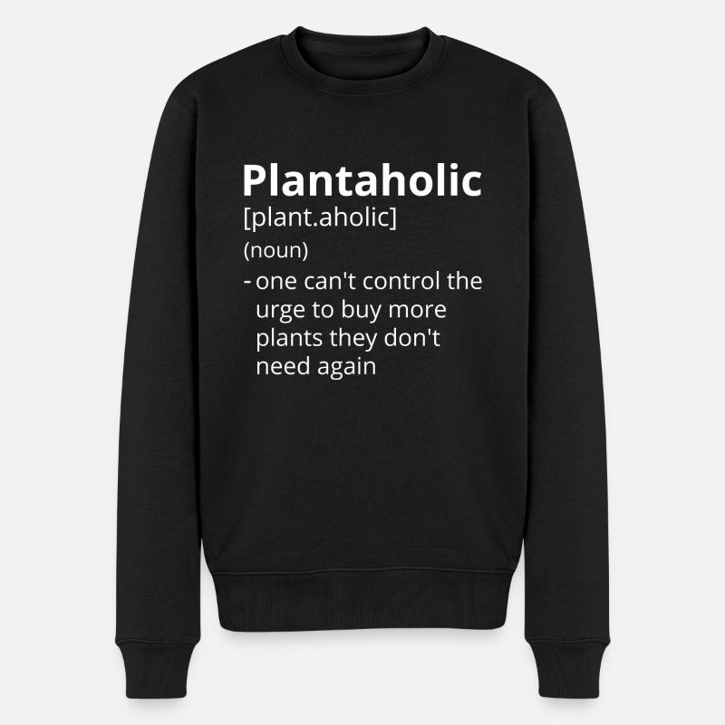 Plantaholic Definition Description - Pull Premium bio Homme - noir