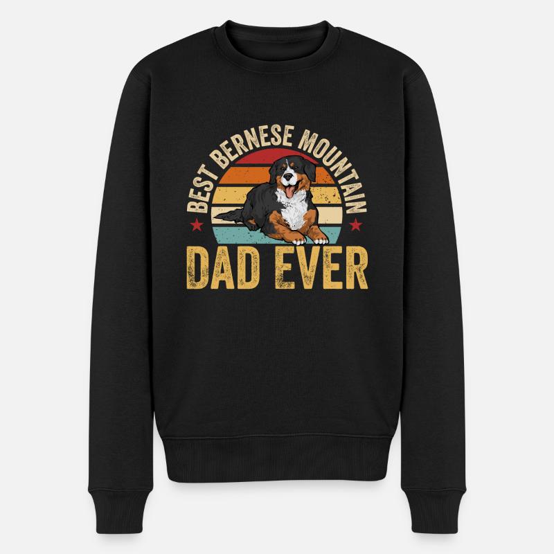 Berner Sennenhund - Männer Premium Bio Pullover - Schwarz