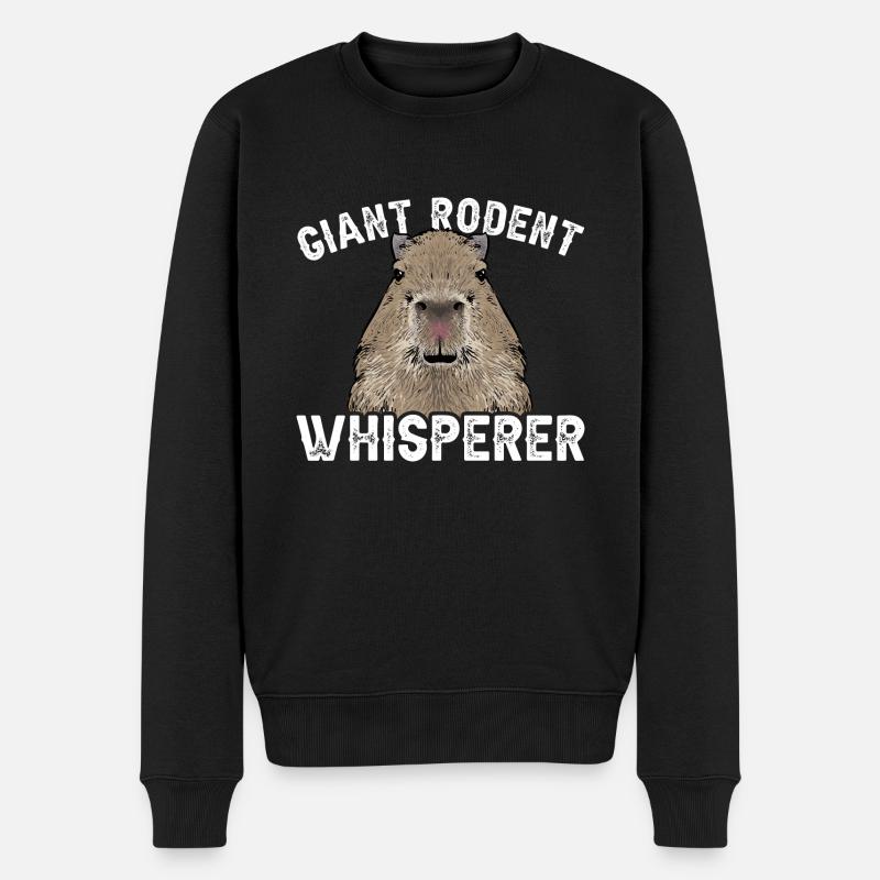 Rongeur Capybara - Pull Premium bio Homme - noir