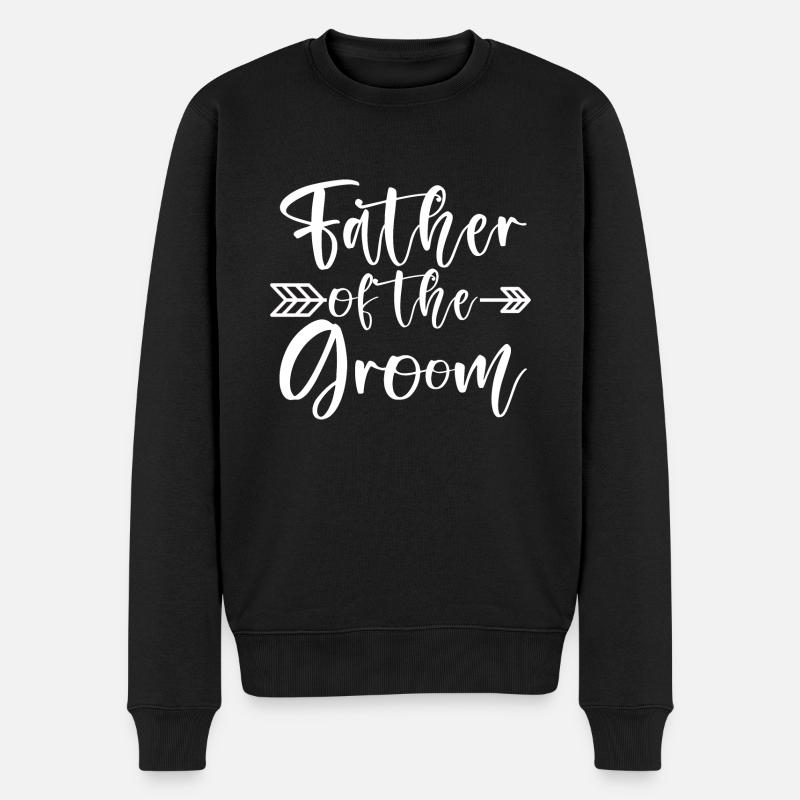 Father Of The Groom - Männer Premium Bio Pullover - Schwarz