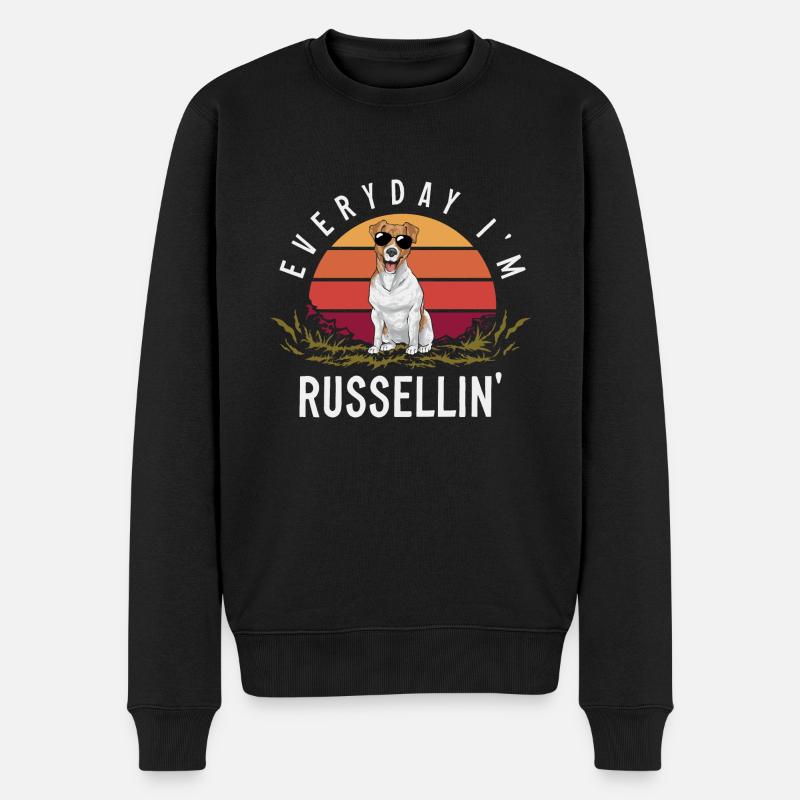 Jack Russell Terrier - Pull Premium bio Homme - noir