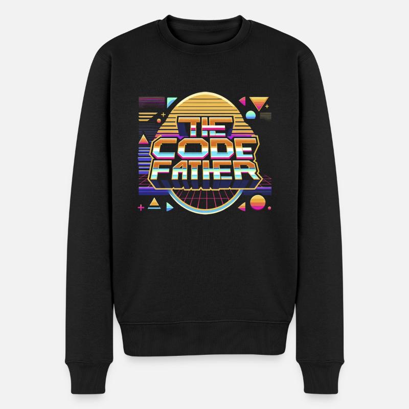 Le Père du Code 8 - Pull Premium bio Homme - noir