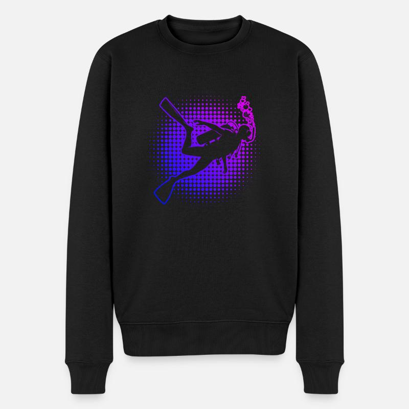 Tauchen Damen Scuba Taucher Diving Scuba Tauchen - Männer Premium Bio Pullover - Schwarz