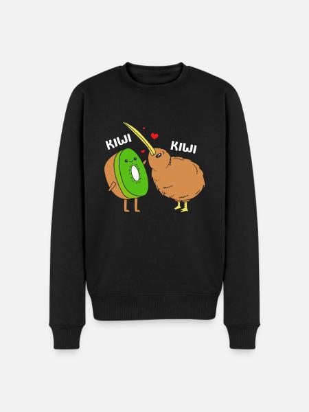 kiwi-bird kiwi bird - Men's Premium Organic Jumper - black