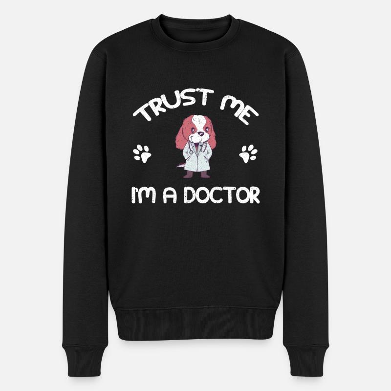 Arzt Doktor Facharzt Mediziner - Männer Premium Bio Pullover - Schwarz