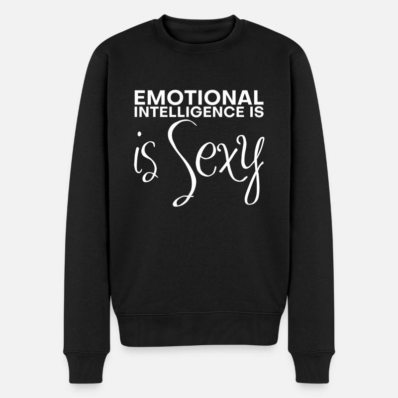 L’intelligence émotionnelle est sexy - Pull Premium bio Homme - noir