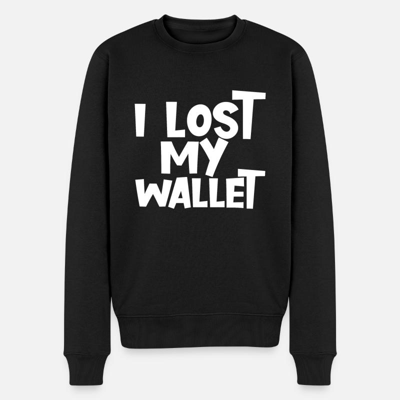 J’ai perdu mon portefeuille - Pull Premium bio Homme - noir