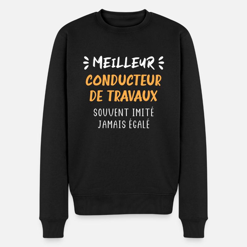 Meilleur conducteur de travaux - Pull Premium bio Homme - noir
