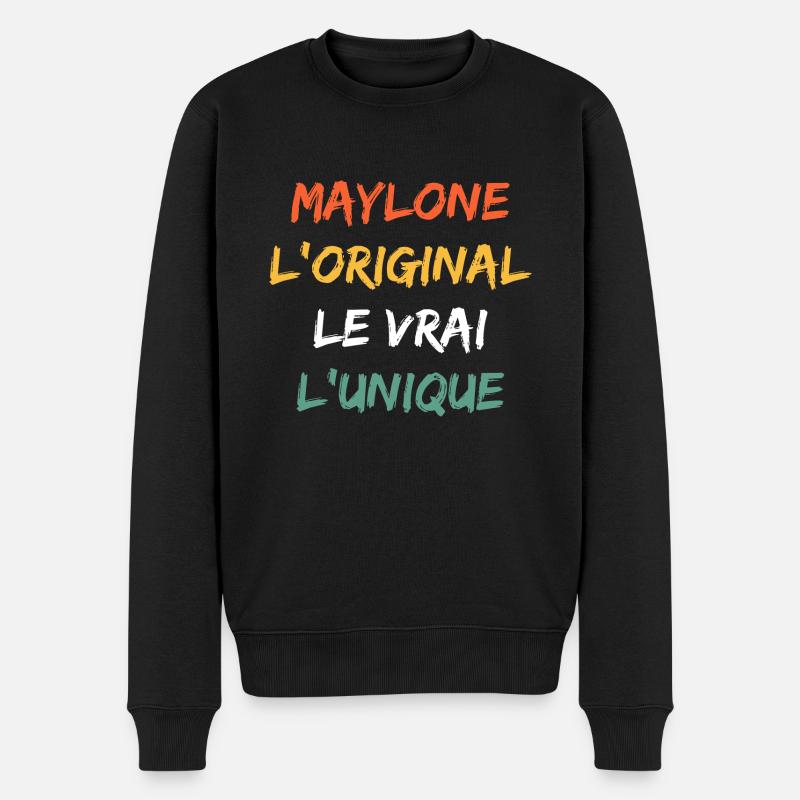 Maylone - Pull Premium bio Homme - noir