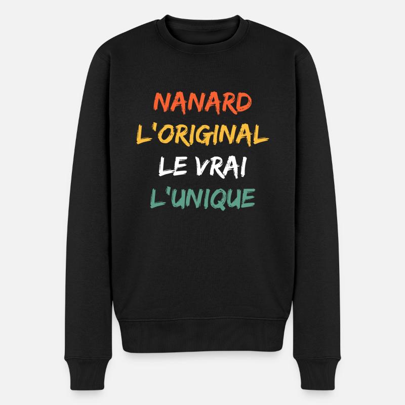 nanard - Pull Premium bio Homme - noir
