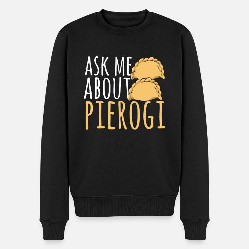 Pierogi polonais - Pull Premium bio Homme - noir