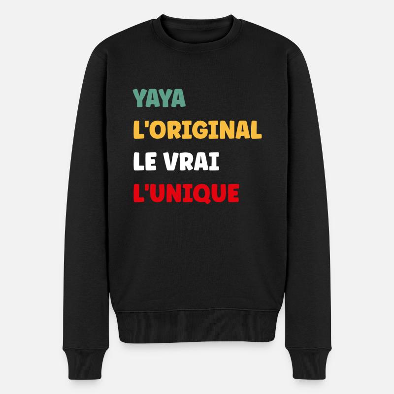 Yaya - Pull Premium bio Homme - noir
