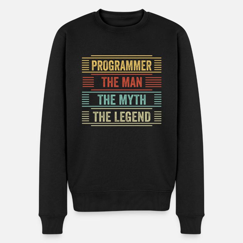 Programmer Developer Programmer - Men's Premium Organic Jumper - black
