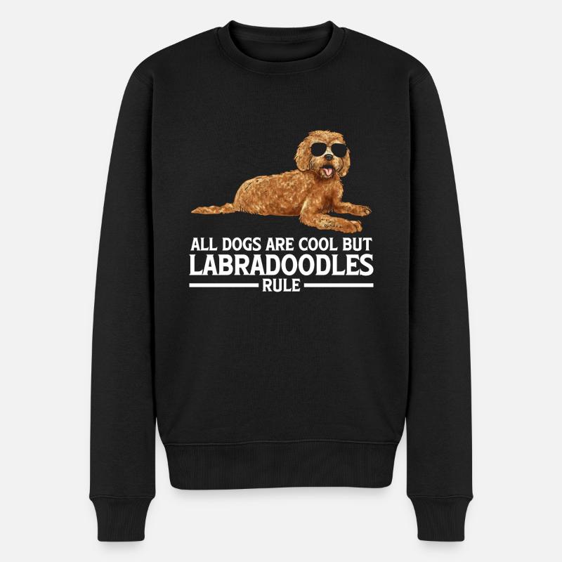 Labradoodle Chien - Pull Premium bio Homme - noir
