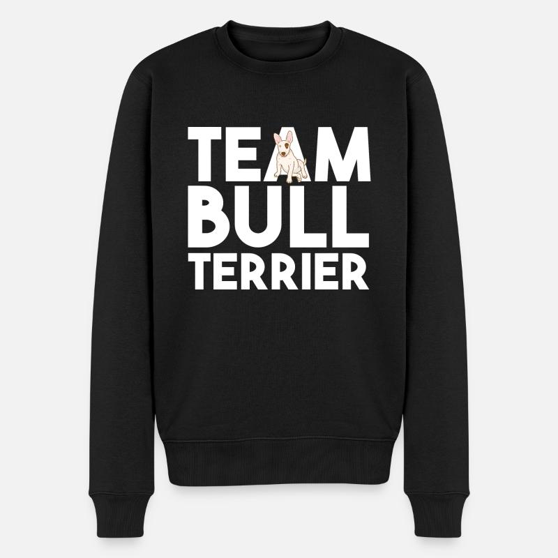 Chien Bull Terrier - Pull Premium bio Homme - noir
