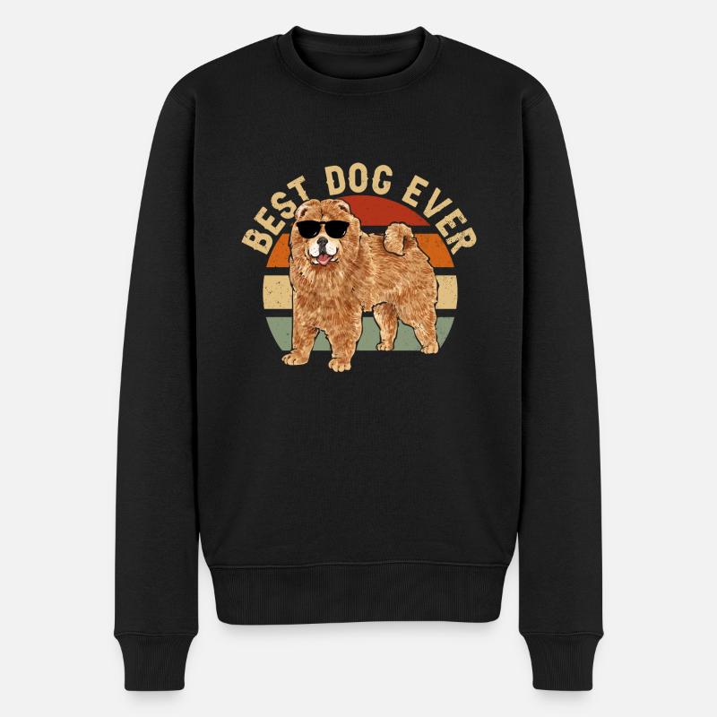 Chow Chow Hund - Männer Premium Bio Pullover - Schwarz
