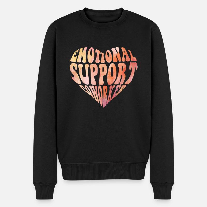 Collègue de soutien émotionnel - Pull Premium bio Homme - noir