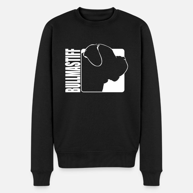 Bullmastiff Profil Hund Hunde Mastiff Wilsigns - Männer Premium Bio Pullover - Schwarz