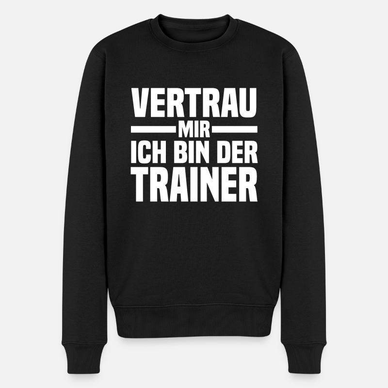 Sportmannschaft Trainer - Männer Premium Bio Pullover - Schwarz
