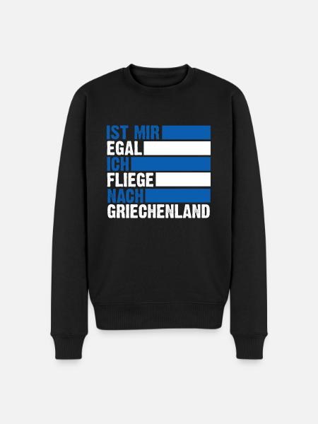 Griechen Grieche Griechenland - Männer Premium Bio Pullover - Schwarz