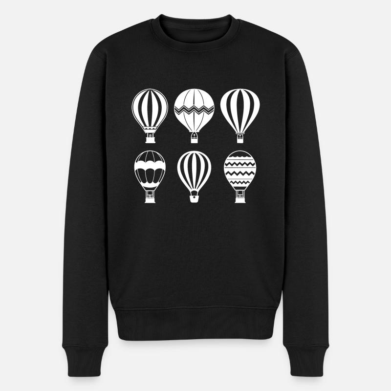 Humour Montgolfière - Pull Premium bio Homme - noir