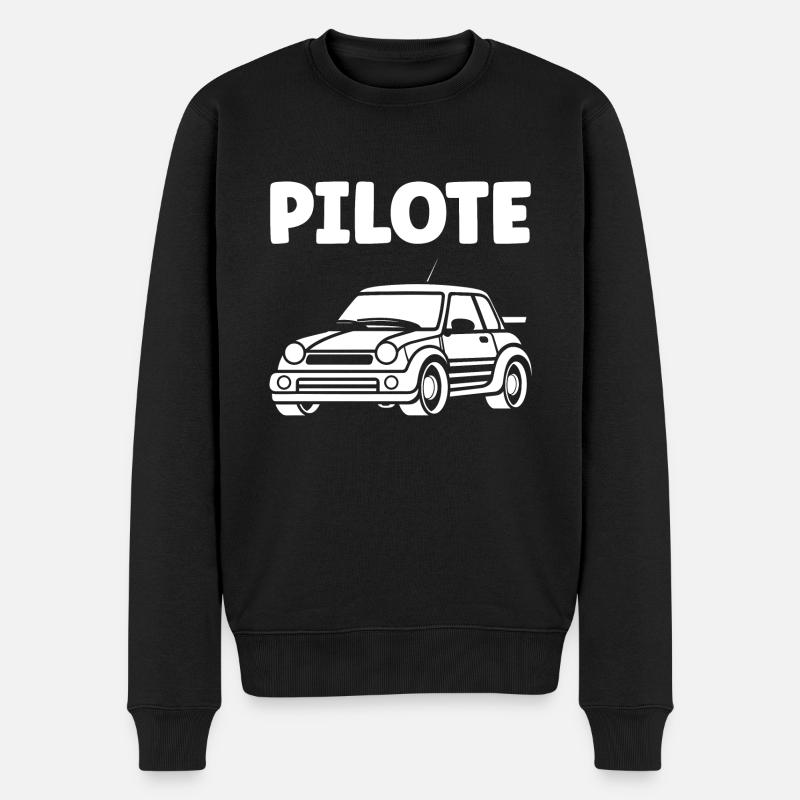 Humour pilote de rallye - Pull Premium bio Homme - noir