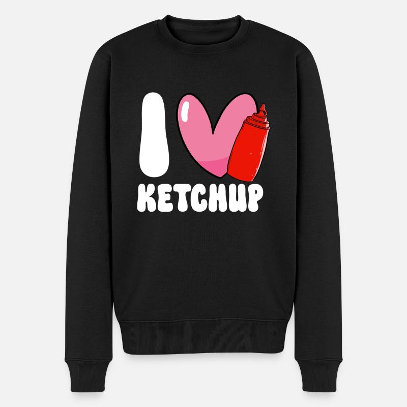 Ketchup Ketchup à la tomate - Pull Premium bio Homme - noir