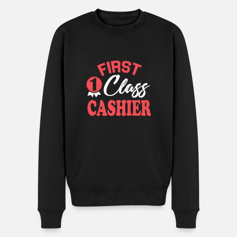 Caissier de première classe - Pull Premium bio Homme - noir
