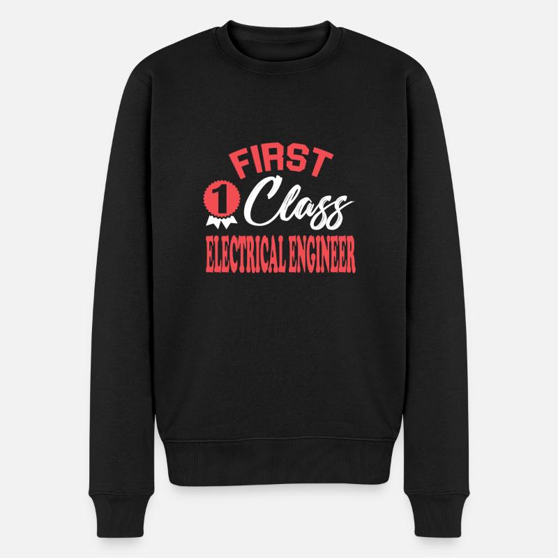 First-class electronics technician - Men's Premium Organic Jumper - black