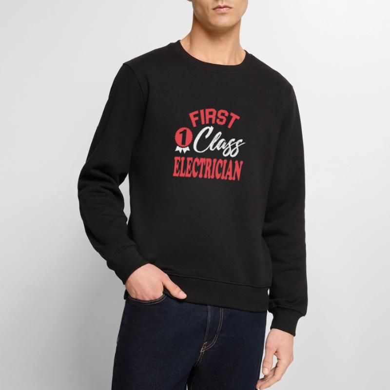 First-class electronics technician Men's Premium Organic Jumper