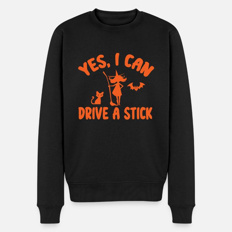 Grusel Halloweenspruch Spruch Halloween - Männer Premium Bio Pullover - Schwarz