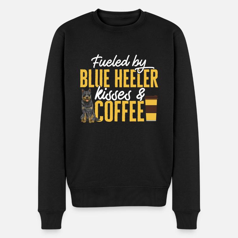 Bouvier australien Red Blue Heeler - Pull Premium bio Homme - noir