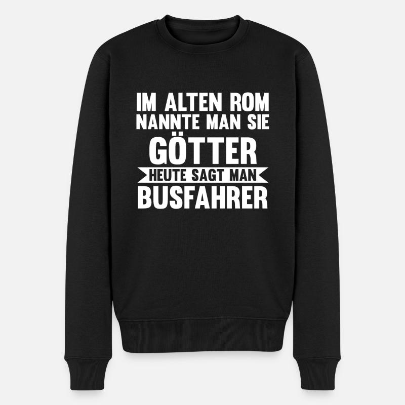 Bus Busfahrer - Männer Premium Bio Pullover - Schwarz