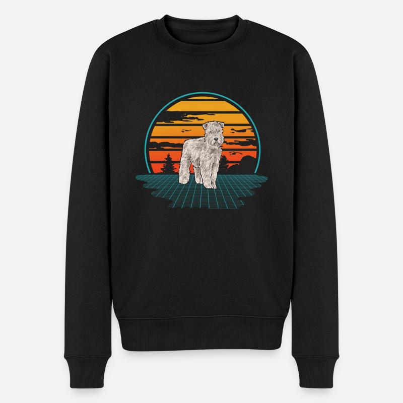 Terrier irlandais à enrobage doux - Pull Premium bio Homme - noir
