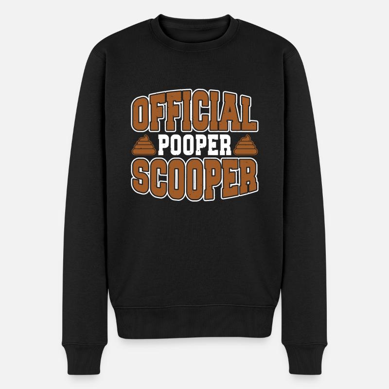 Scooper Officiel Pooper 38 - Pull Premium bio Homme - noir