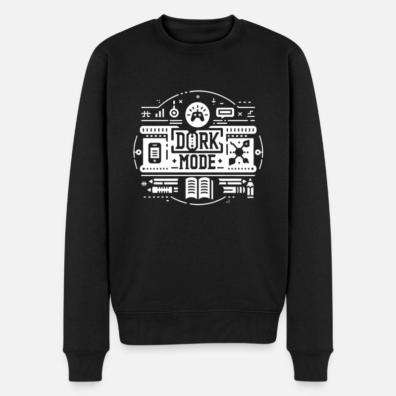 Mode Dork 12 - Pull Premium bio Homme - noir