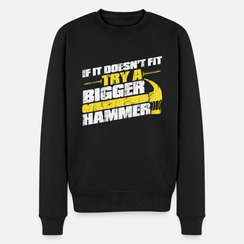 Menuisier menuisier menuisier - Pull Premium bio Homme - noir