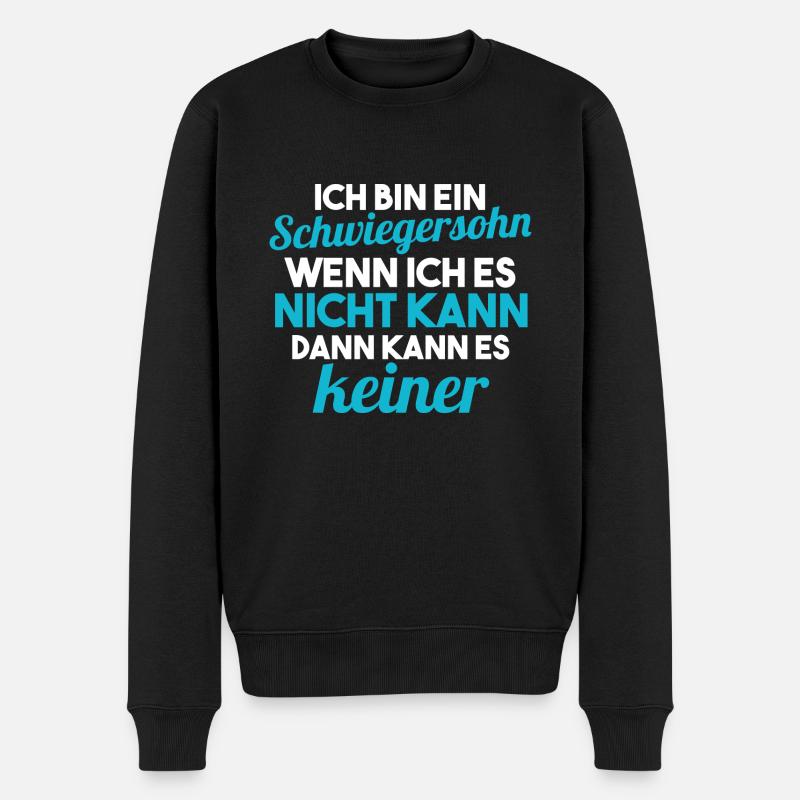 Schwiegersohn - Männer Premium Bio Pullover - Schwarz