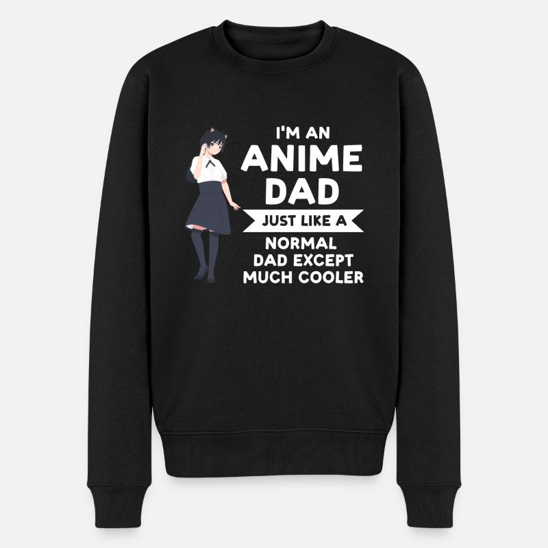 Anime dad Anime Anime Merch Geschenk - Männer Premium Bio Pullover - Schwarz