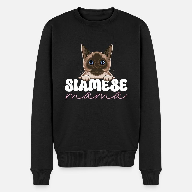Chat siamois - Pull Premium bio Homme - noir