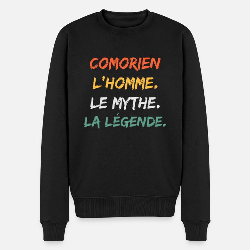 comorien - Pull Premium bio Homme - noir