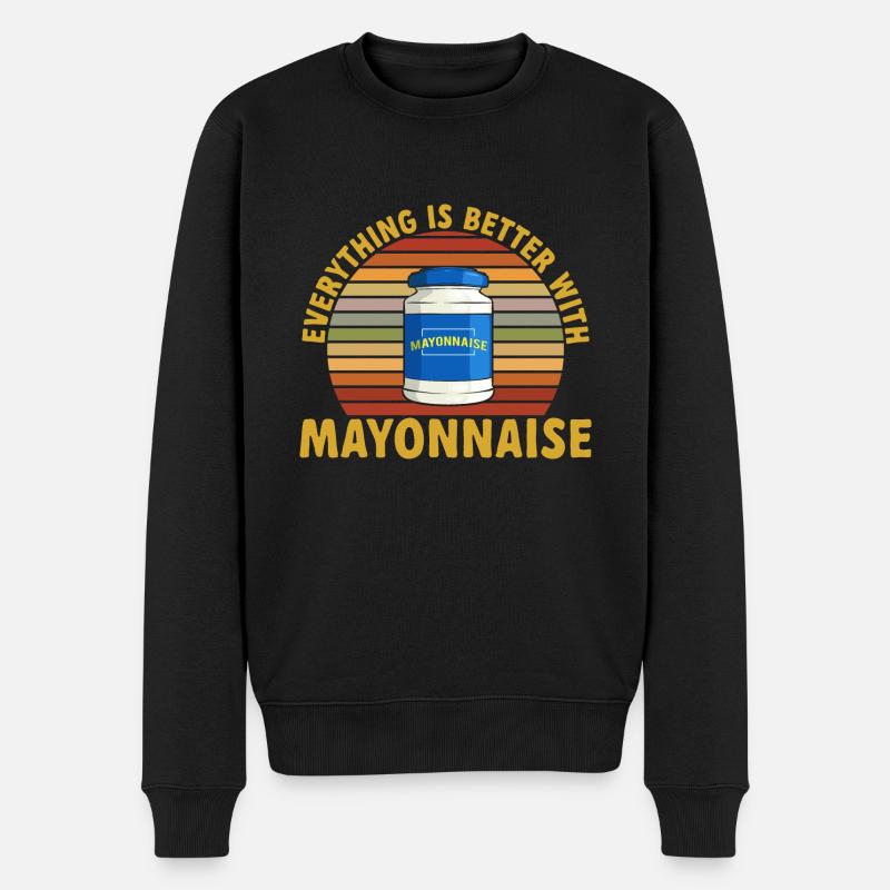 Mayonnaise - Pull Premium bio Homme - noir