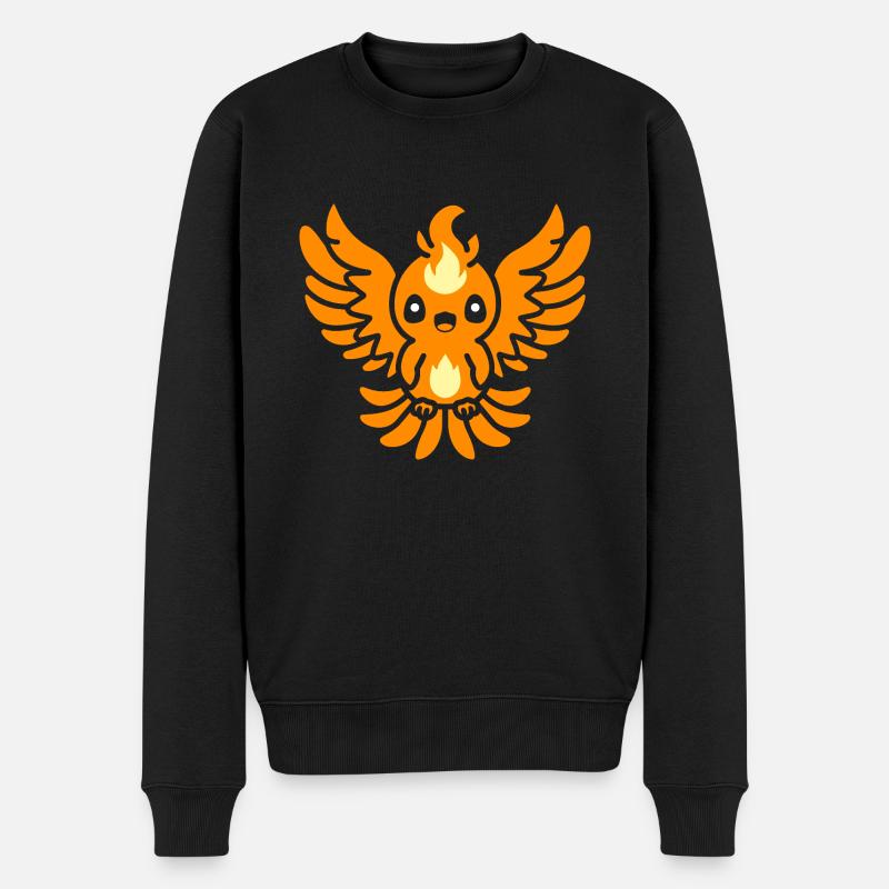 Phönix - Männer Premium Bio Pullover - Schwarz